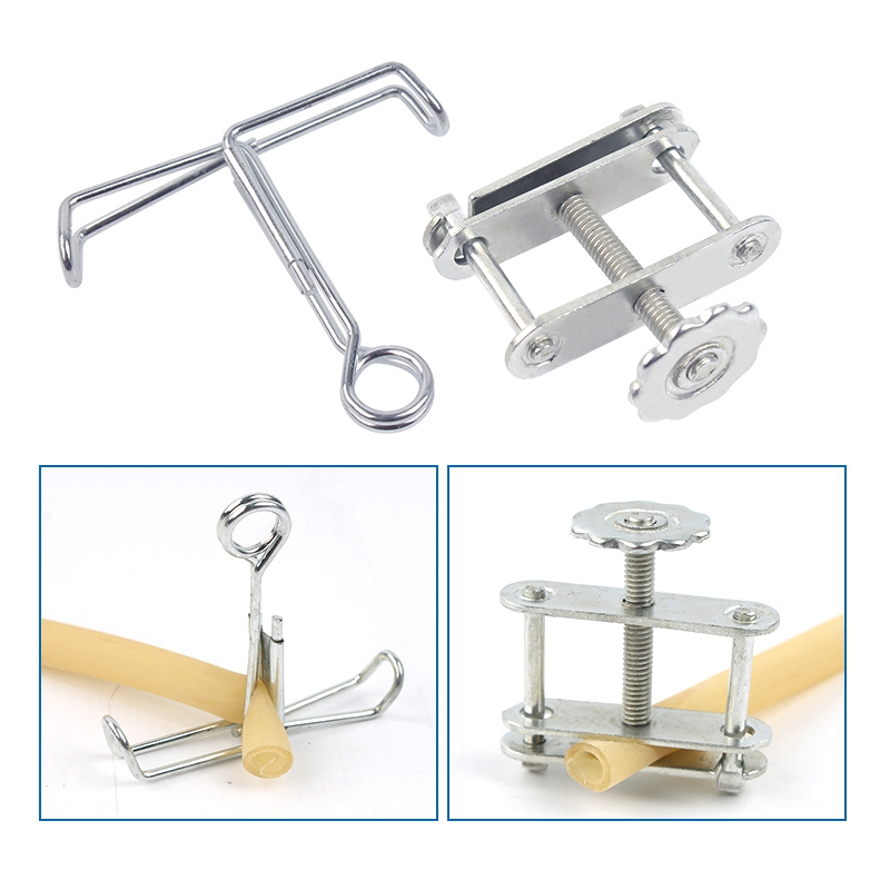 Chemical laboratory instrument stainless steel water stop clamp hose waterproof clamp threaded leather hose clamp