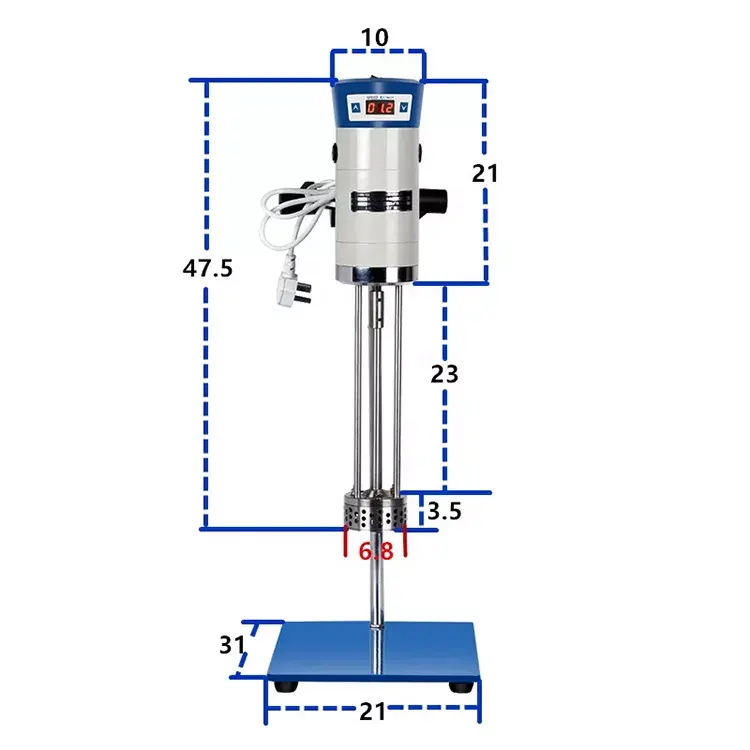 Factory Price Digital LCD Display High Speed 40L Cosmetic Mixer Homogenizer Machine for Lab Use