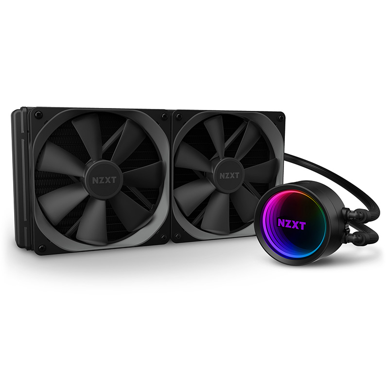 NZXT Kraken siren X63 280 мм, встроенный радиатор с водяным охлаждением, с водяным охлаждением, можно регулировать цвет RGB и направление