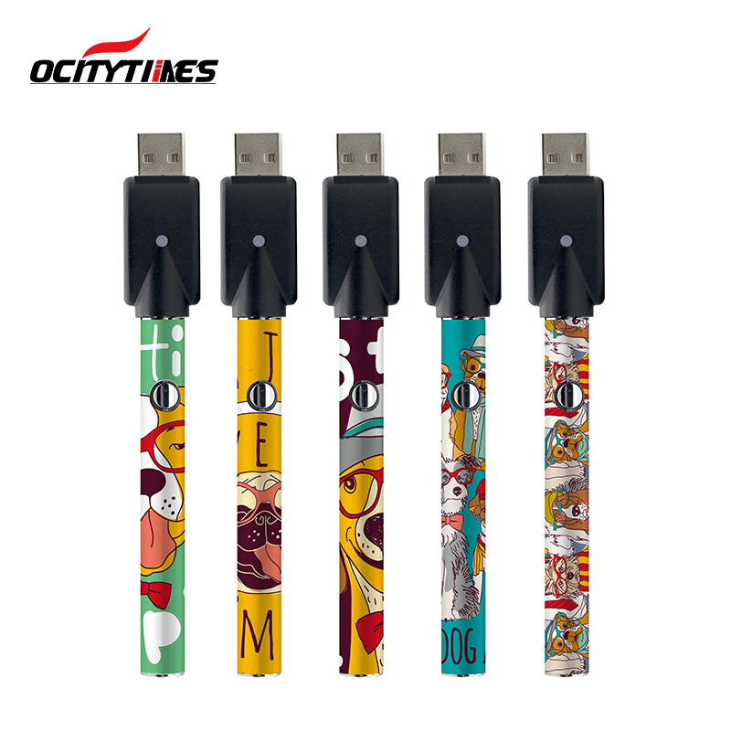 TOP seller 2021 380mah 11MM 510 thread cartridge battery custom logo various styles