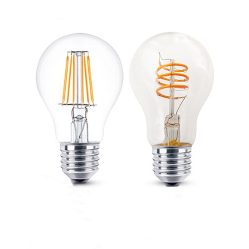 CX-Lighting декоративная светодиодная лампа накаливания A60 с прозрачным янтарным стеклом, 6 Вт B22 E27, Светодиодная лампа накаливания с регулируемой яркостью