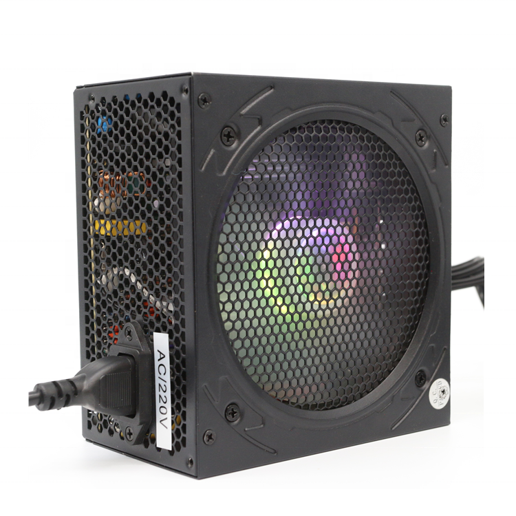Новый Красочный модуль APFC 80 Plus игровой корпус ATX компьютерный блок питания с самосеткой, с одним напряжением OEM