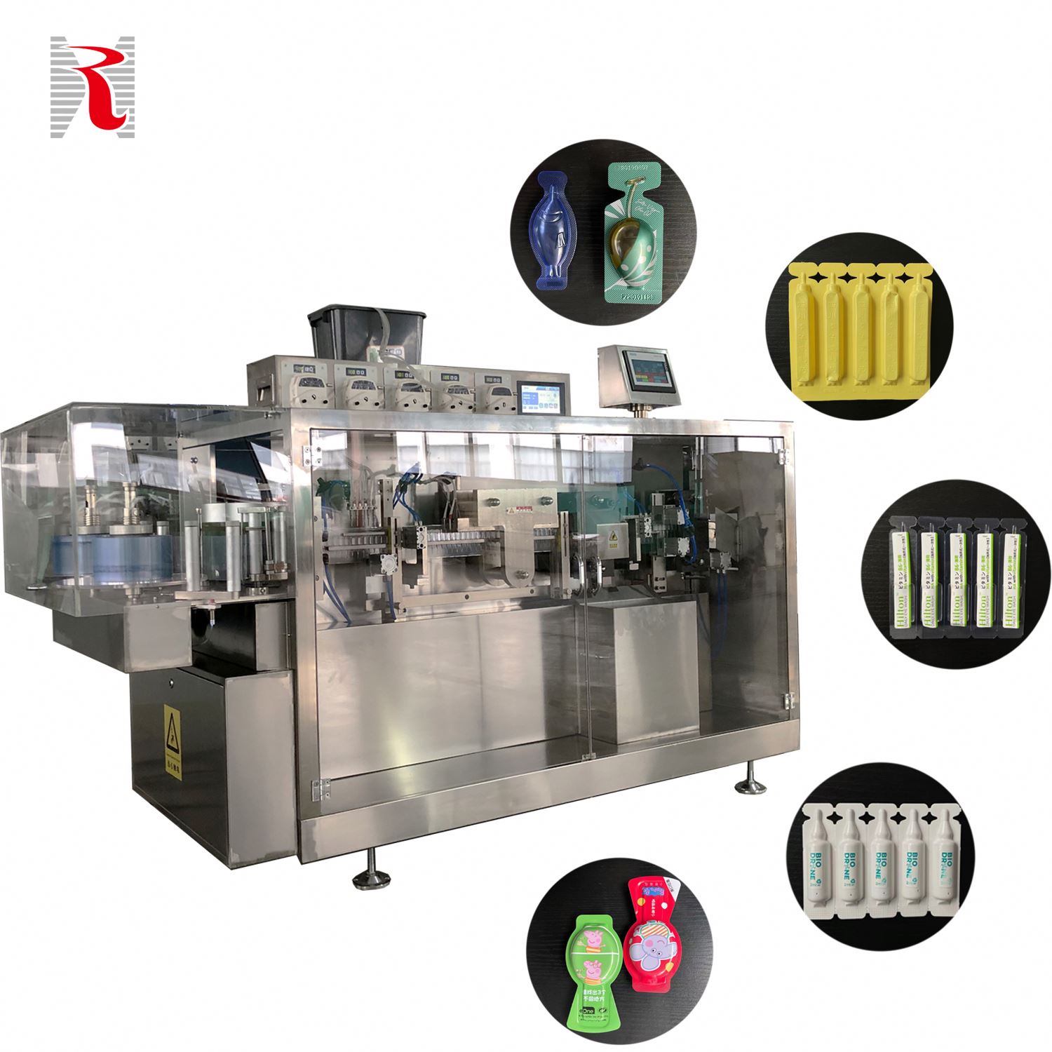HOLS-118 Automatic 1-50Ml Plastic Ampoule Making Filling Sealing Machine Low Temp For Comestic