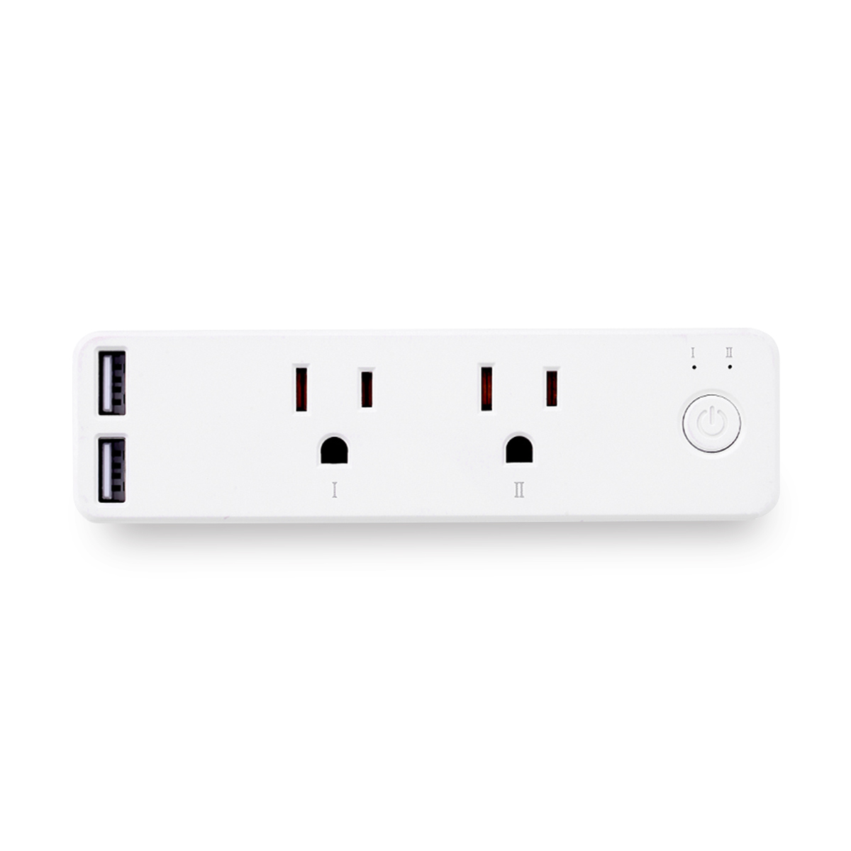 2021 New Product Dual Outlet US Smart Wifi Sockets Work With Alexa And Google Assistant Voice Control App Control Smart Plug