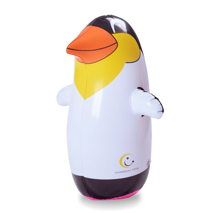 Прямая продажа с завода, прочная Детская игрушка Roly-poly 70 см, надувной пингвин, стакан