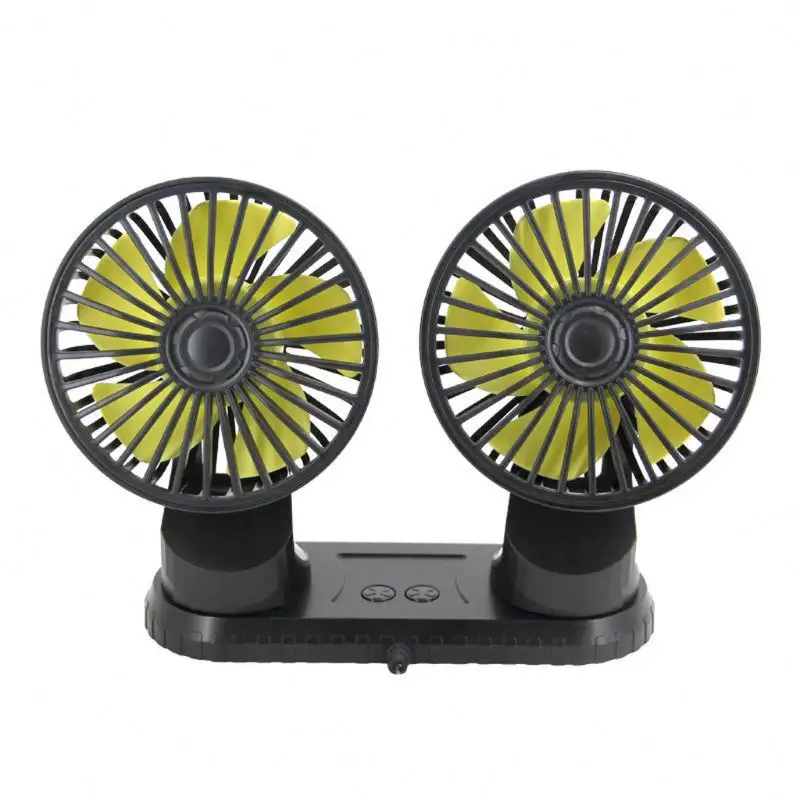 360 degree rotating double head oscillating truck fans TOLe5 small fan for cars