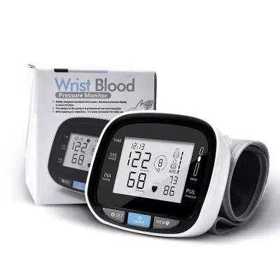 Automatic and Accurate Home Wrist Electronic Blood Pressure Monitor Voice Broadcast Heart Rate Meter Sphygmomanometer