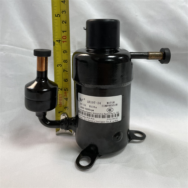 QX19 Mini type QX19T-24 R134 редкоземельный Инвертор постоянного тока 24 В РЕФРИЖЕРАТОРНЫЙ роторный компрессор