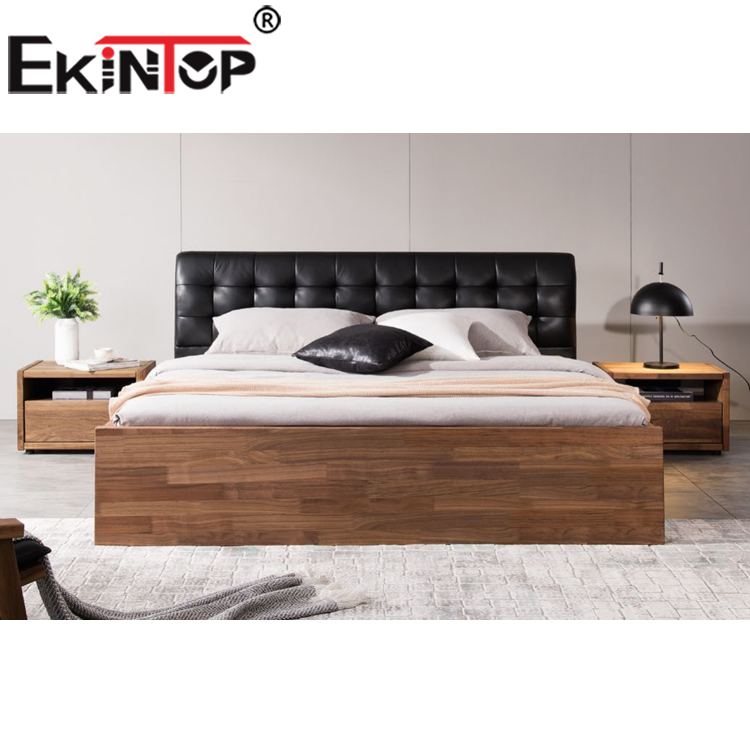 Ekintop новый дизайн дешевая деревянная кровать картина кровать мебель для спальни современный набор