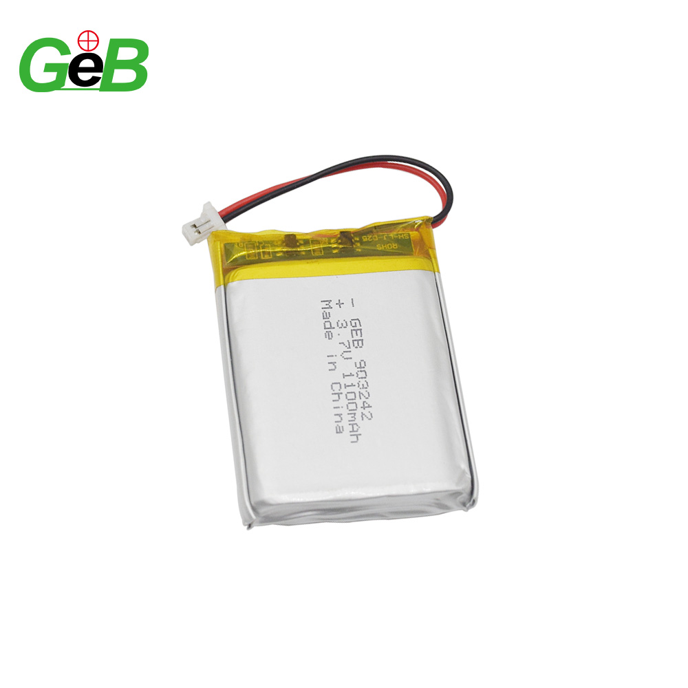 Заводская распродажа литий-полимерная аккумуляторная батарея GEB903242 3,7 V 1100mah с JST аккумуляторными батареями для смартфона