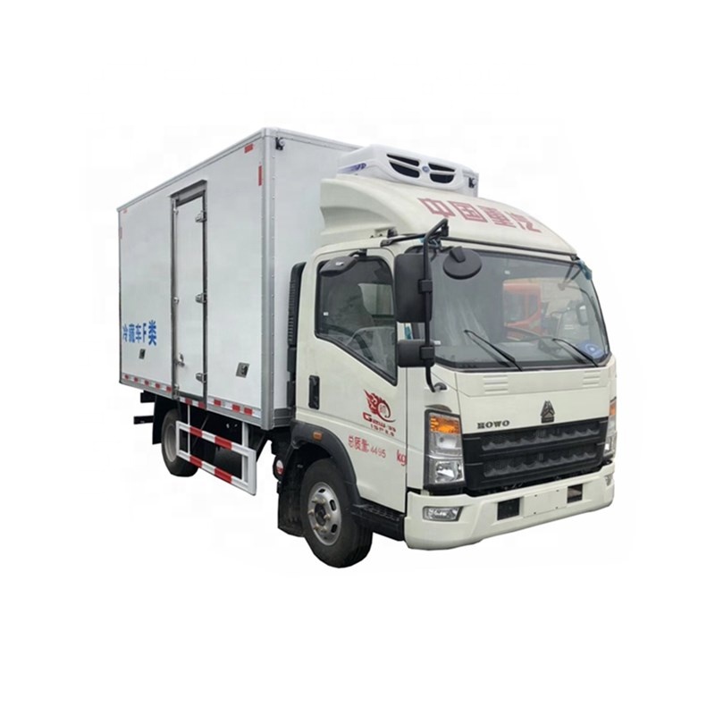Sinotruk HOWO 4*2 б/у охлаждаемый автомобильный холодильник, морозильник, грузовик на 10 тонн