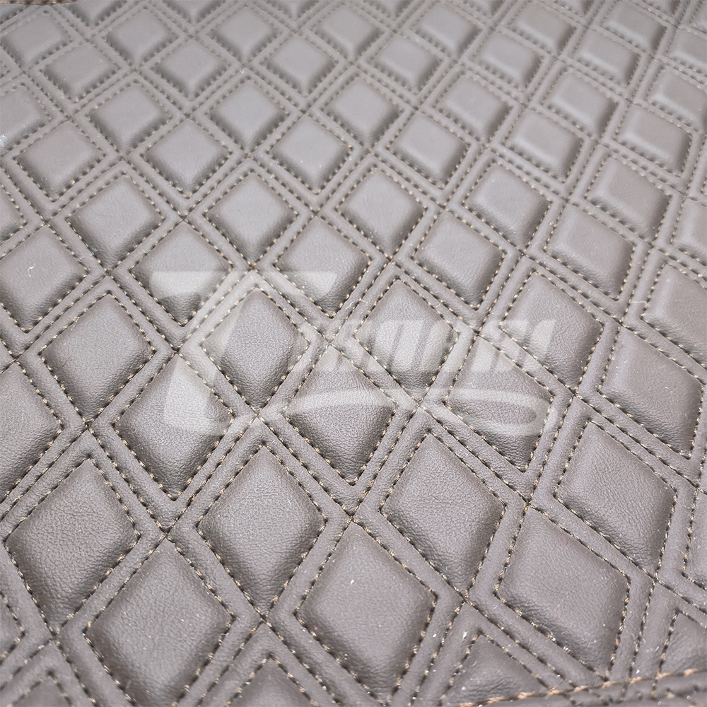 Factory supply Customizable Durable quilted fabric embroidery fabric carpet leather car mat fabric for cars