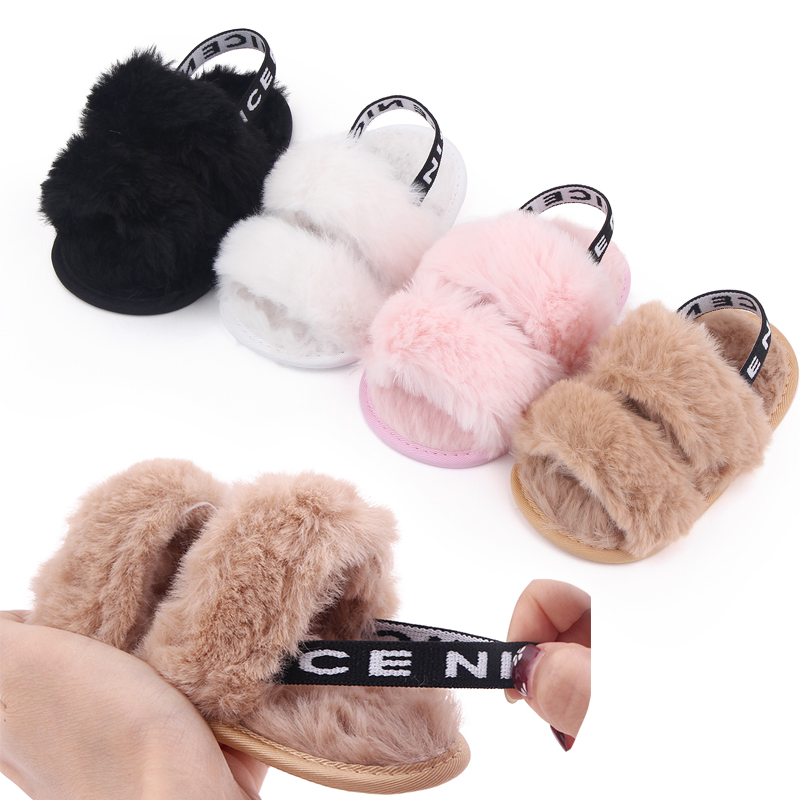 Summer New Arrival Fashion Plush Slip-On Baby Casual Shoes Indoor for Girls Shoes