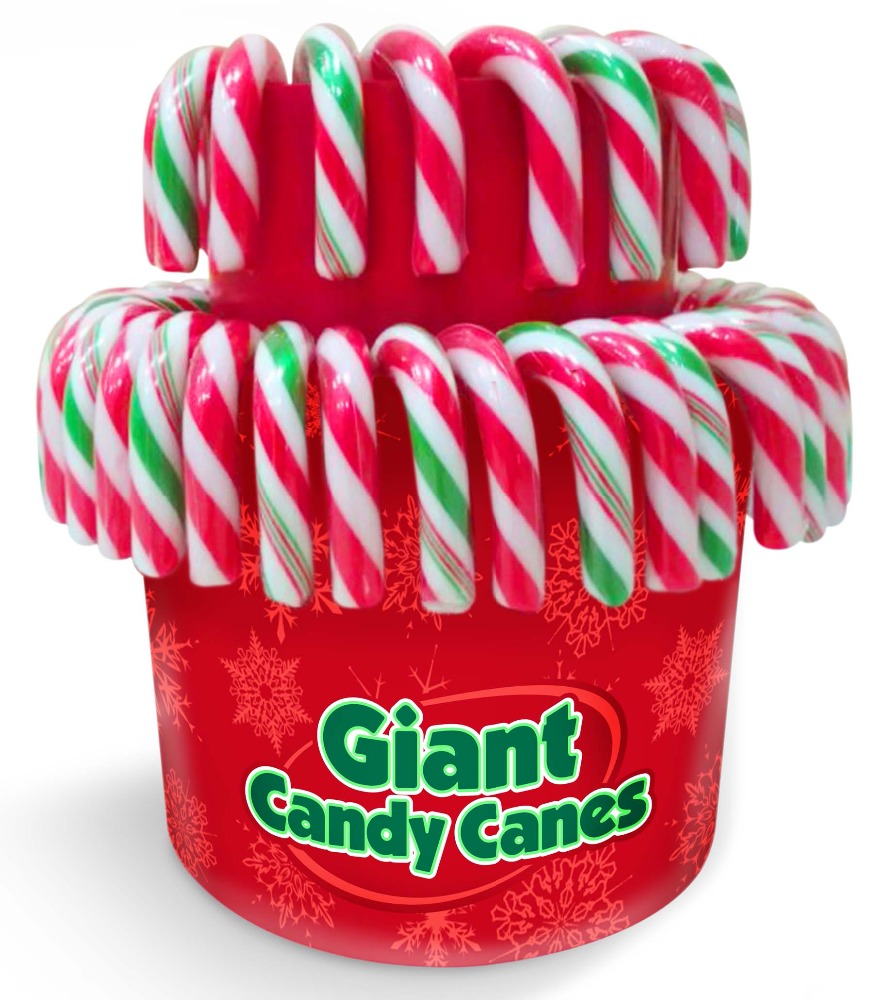 Big cane candy Christmas theme children favorite fruit flavor