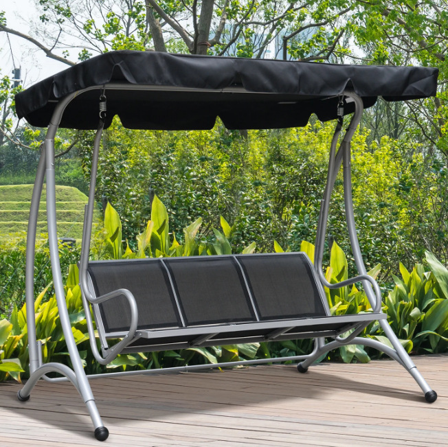 There are spot exports of direct sales of garden balcony swing garden villa rocking chair three Teslin outdoor swing chair