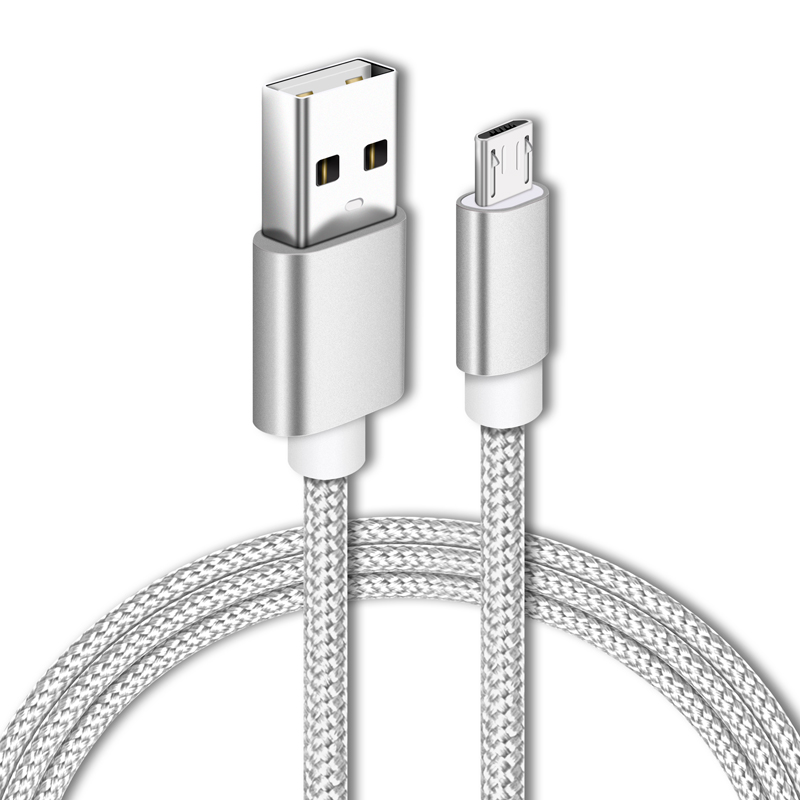 Нейлоновые плетеные кабели Micro usb для быстрой зарядки смартфонов Android, 1 м, сертификация CE
