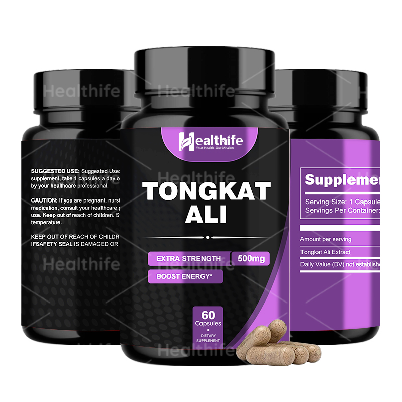 Капсулы Healthife Tongkat Ali 500 мг/60 капсул/бутылка порошок Eurycomanone 1% 3% 5% 10% экстракт Tongkat Ali