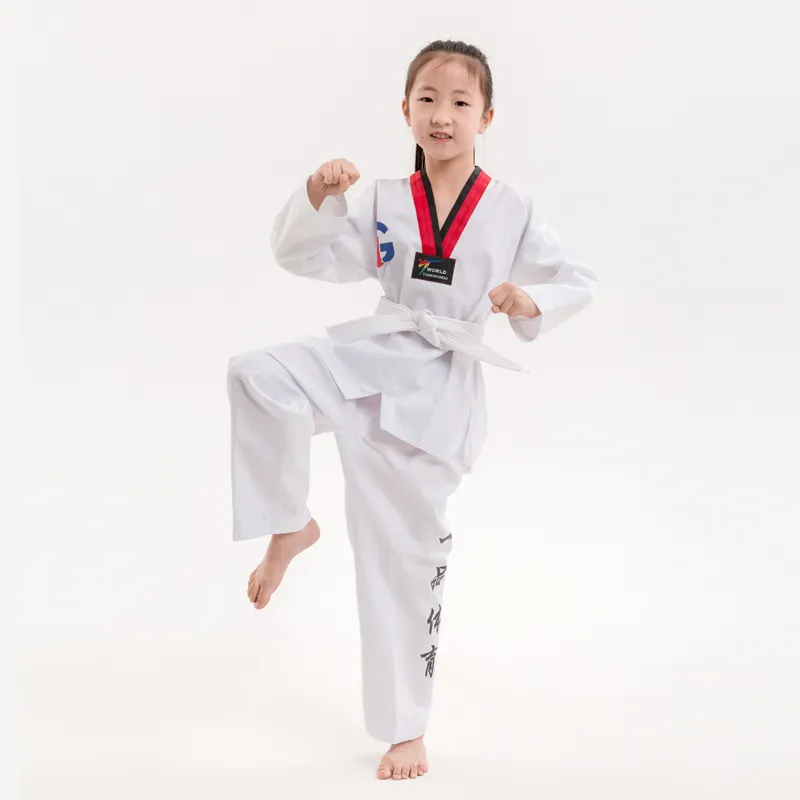 Taekwondo competition uniform professional taekwondo suit wholesale taekwondo dress high quality fabric cloth