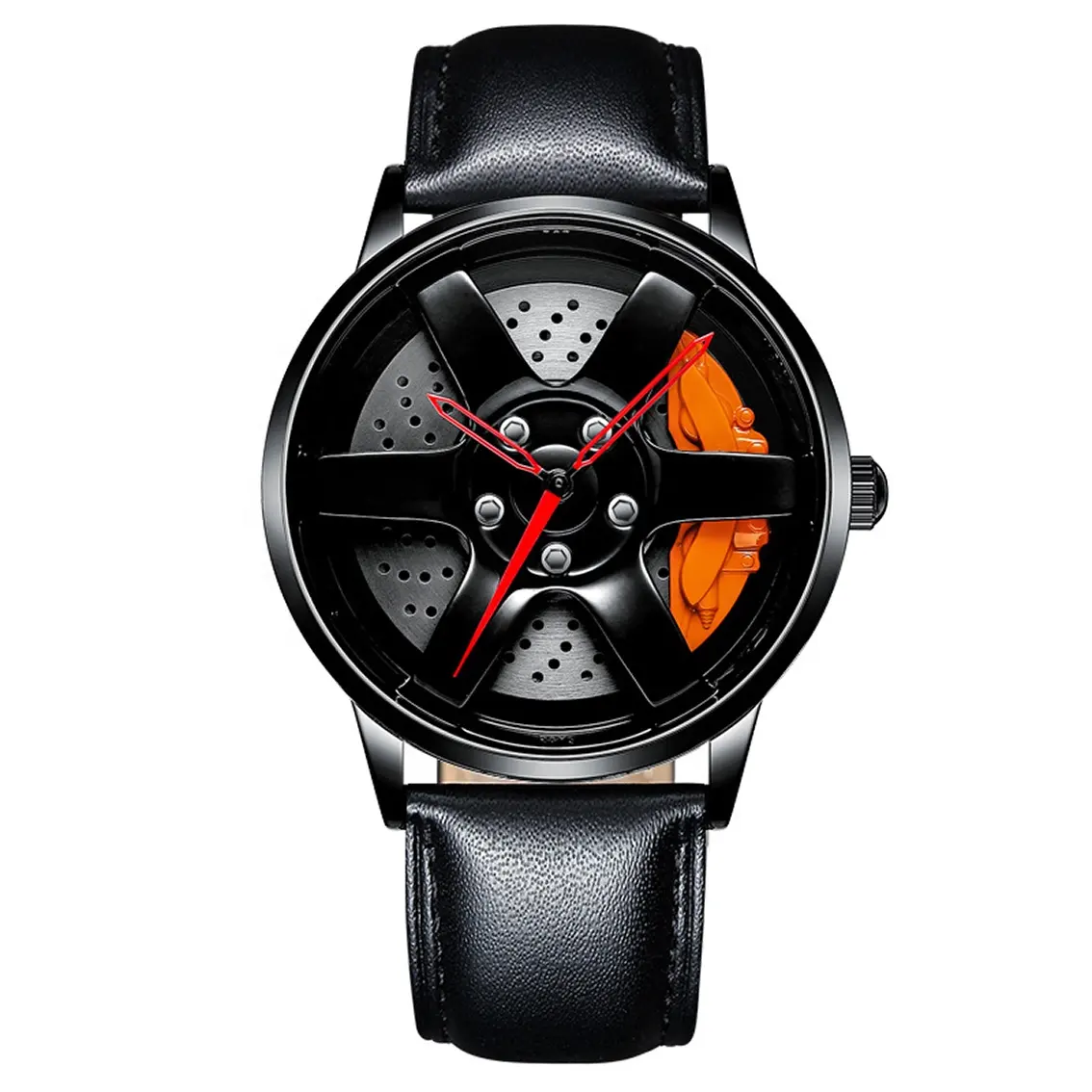 OEM Luxury Skeleton Sport Car Steering Wheel Man Wrist Watches