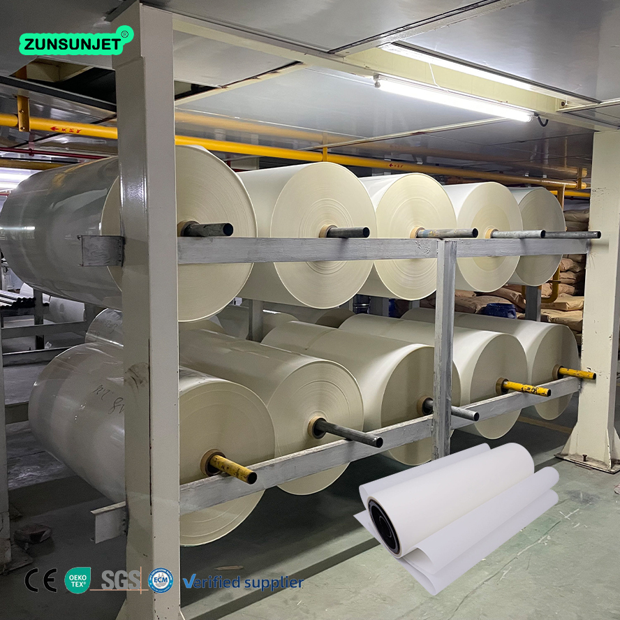 Recyclable a3 30cm 60 cm 100m roll pet film single sided double matte 5 coating layers dtf pet film roll for printing 60cm rolls