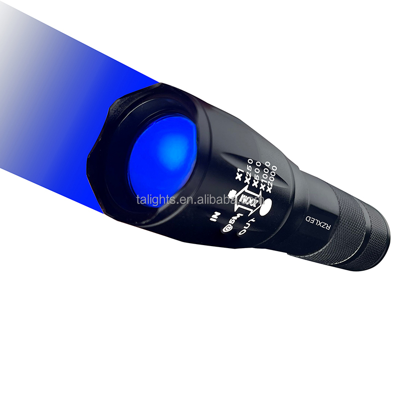 Настраиваемый регулируемый фокус uv-c светодиод 254 нм 265 нм 270 нм 280 нм 295 нм 308 нм 315 нм ультрафиолетовый фонарик