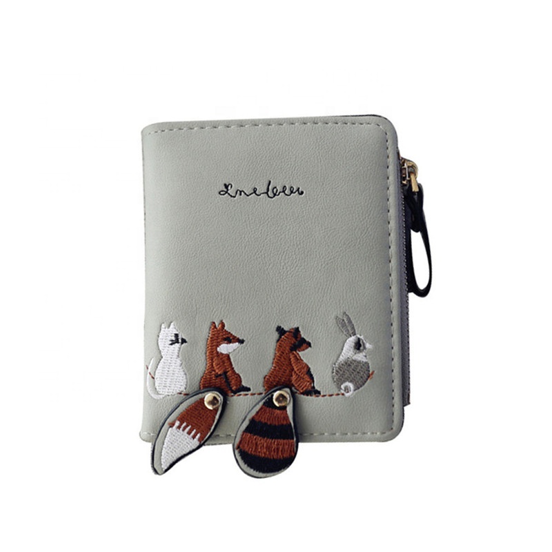 2020 Hot Selling Wholesale Fashion Design Women Wallet PU Leather Lady Wrist Wallets Women Money Clip Wallet