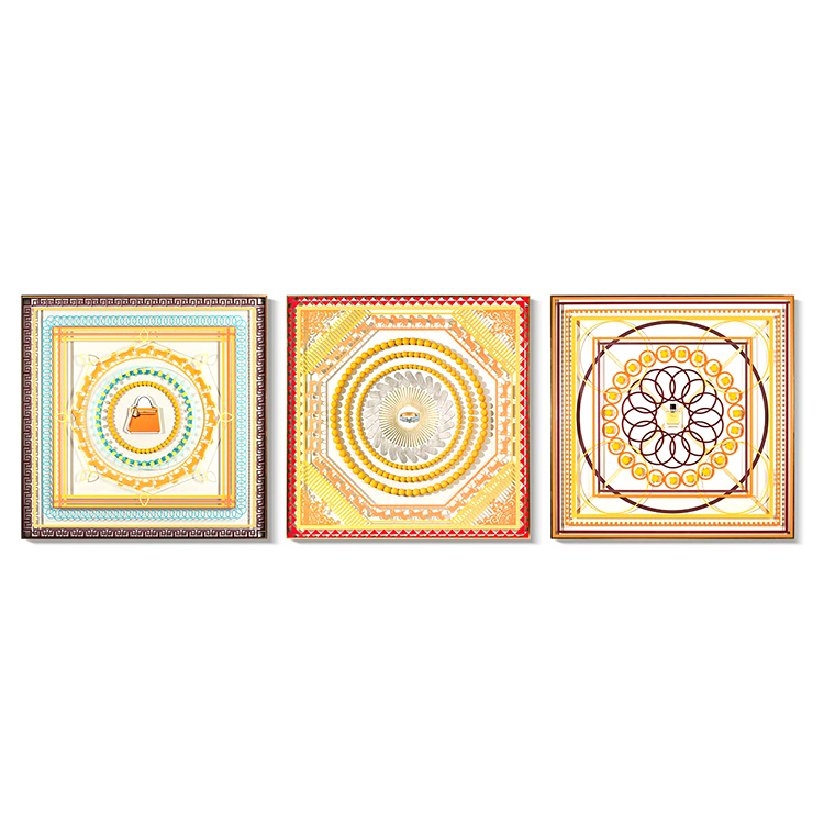 Artist original design Handmade Framed luxury style modern wall decoration painting islamic wall art