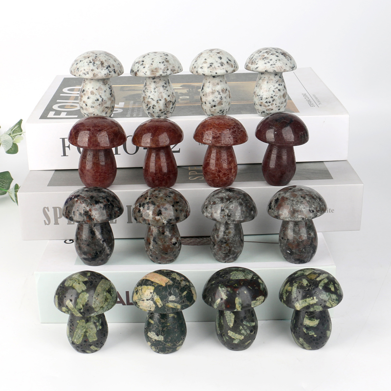 Wholesale Crystals Healing Stones Handcarved Mushrooms Crystal Mushroom For Home Decoration
