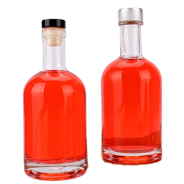 Wholesale 100ml 375ml 50cl Glass Wine Bottle Alcohol Drink Liquor Rum Gin Tequila Whiskey Bottle botella de agua spirit bottles