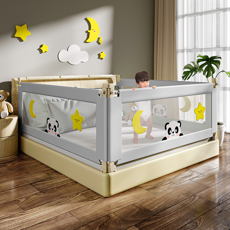 Breathable adjustable mesh durable baby bed rail protection toddler bed rail bumper children baby bedrail