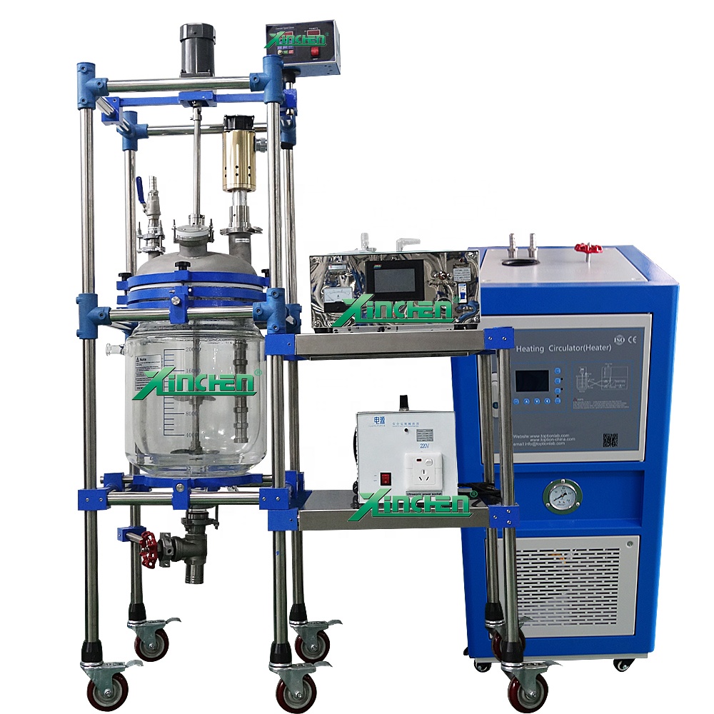 50L Industrial Distillation Crystallization Jacketed Glass Batch Reactor