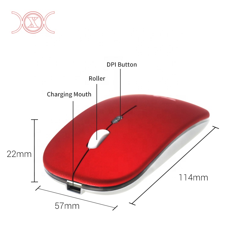 2,4G Bluetooth двойной режим оптическая тонкая компьютерная мышь беспроводная перезаряжаемая мышь USB мышь