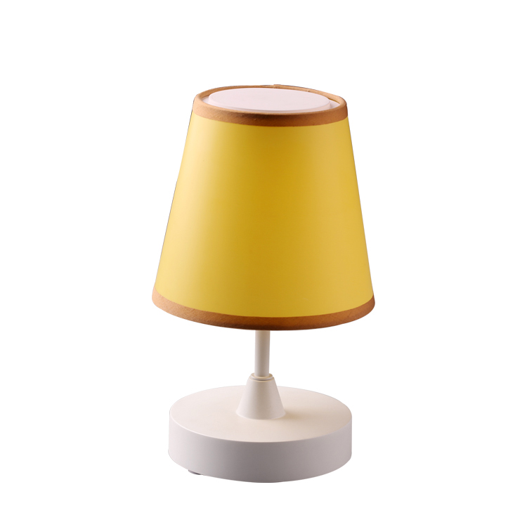 Modern hotel led table lamp with pp lampshade and usb port