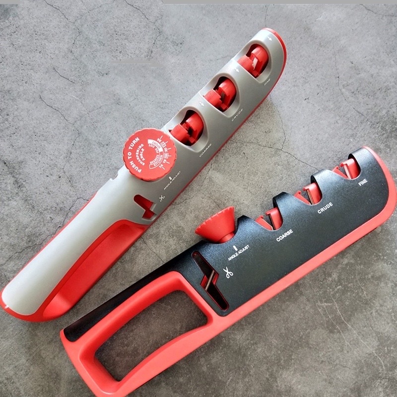 New design home gadgets multi-functional 4 in 1knife and scissor sharpener with diamond tungsten steel and ceramic