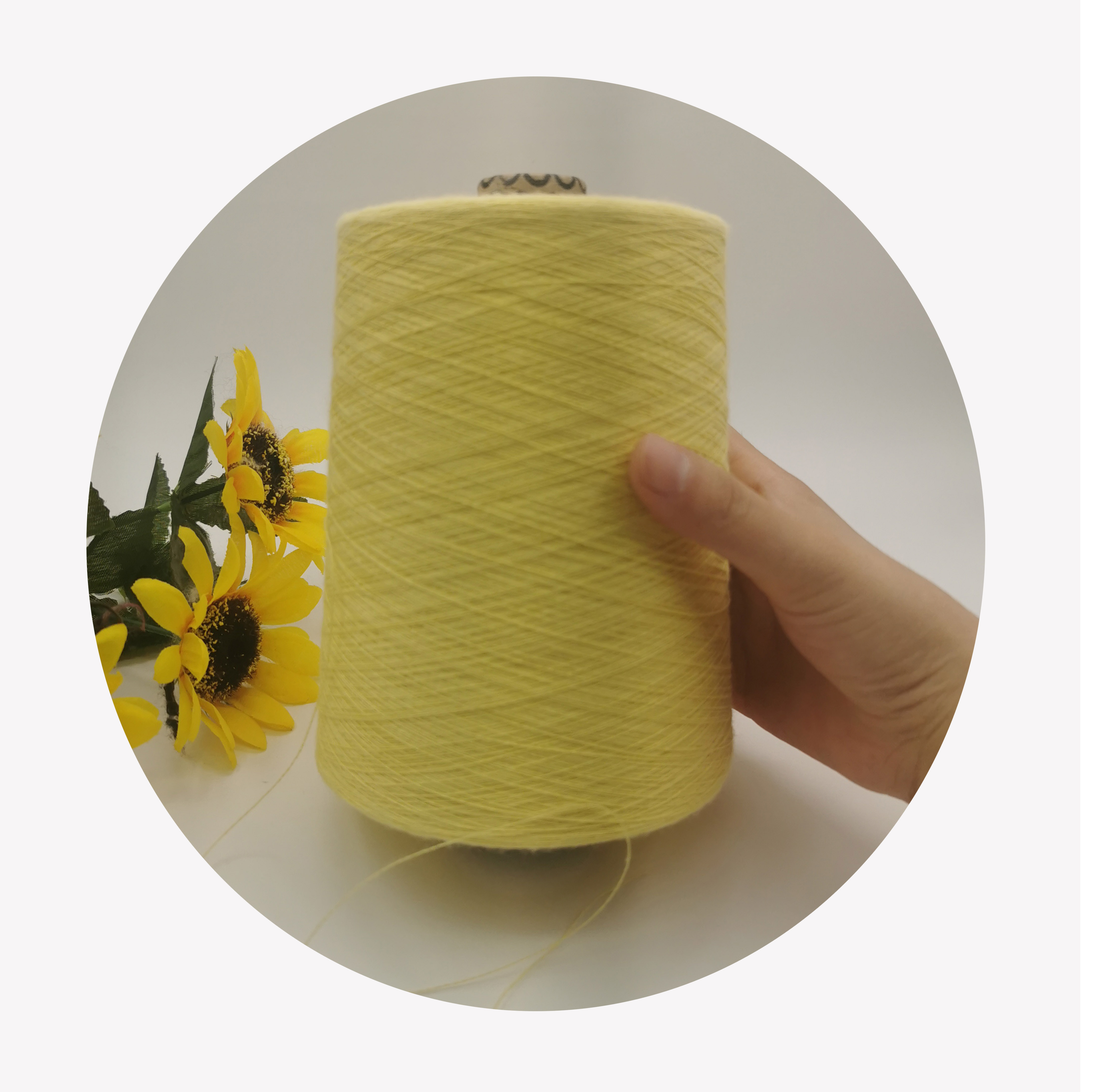kevlar meta and para aramid spun yarn for knitting clothes from glory tang