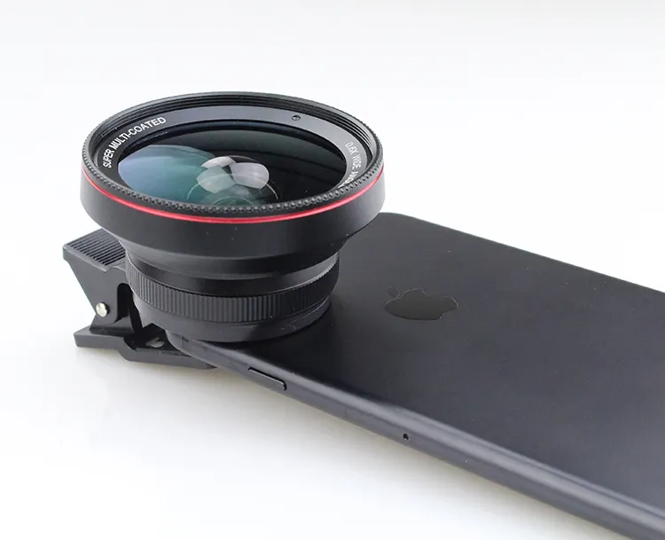 Phone Camera Lens 2-In-1 0.45x Super Wide Angle Lenses 12.5x Macro Lens With leather bag For Mobile phone