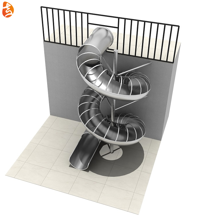 factory children area stainless steel slide custom outdoor playground equipment for kids