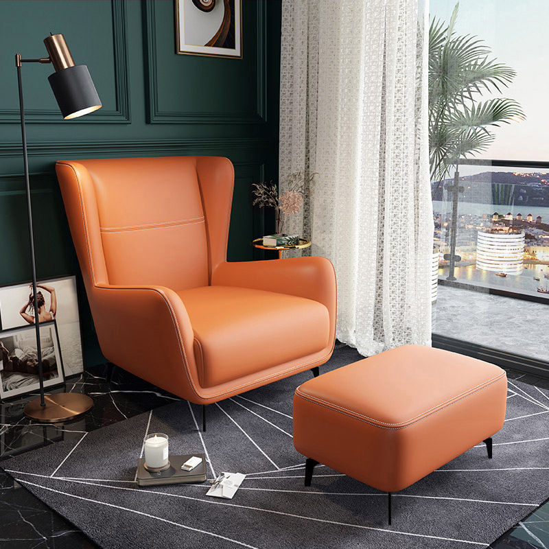S110 modern luxury new design leather single lazy sofa chairs living room furniture relax soft chair 1 seat with pedal