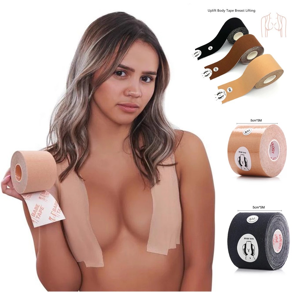 Tiktok Amazon hot sale Bra Alternative of Breasts Lift Invisible Strapless boob tape bra roll for women