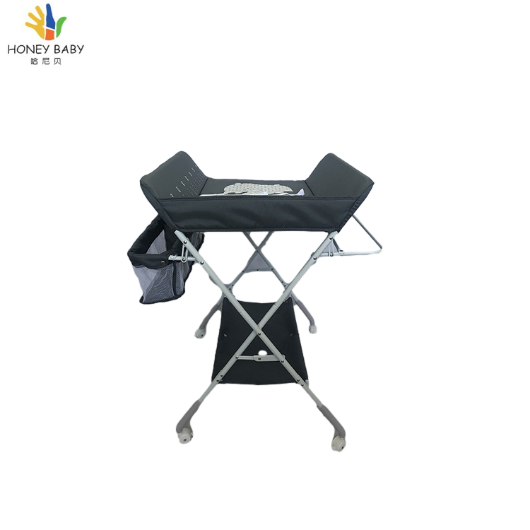 Kids nursery diaper organizer change table station baby diaper changing table nursing mobile diaper changing station with wheel