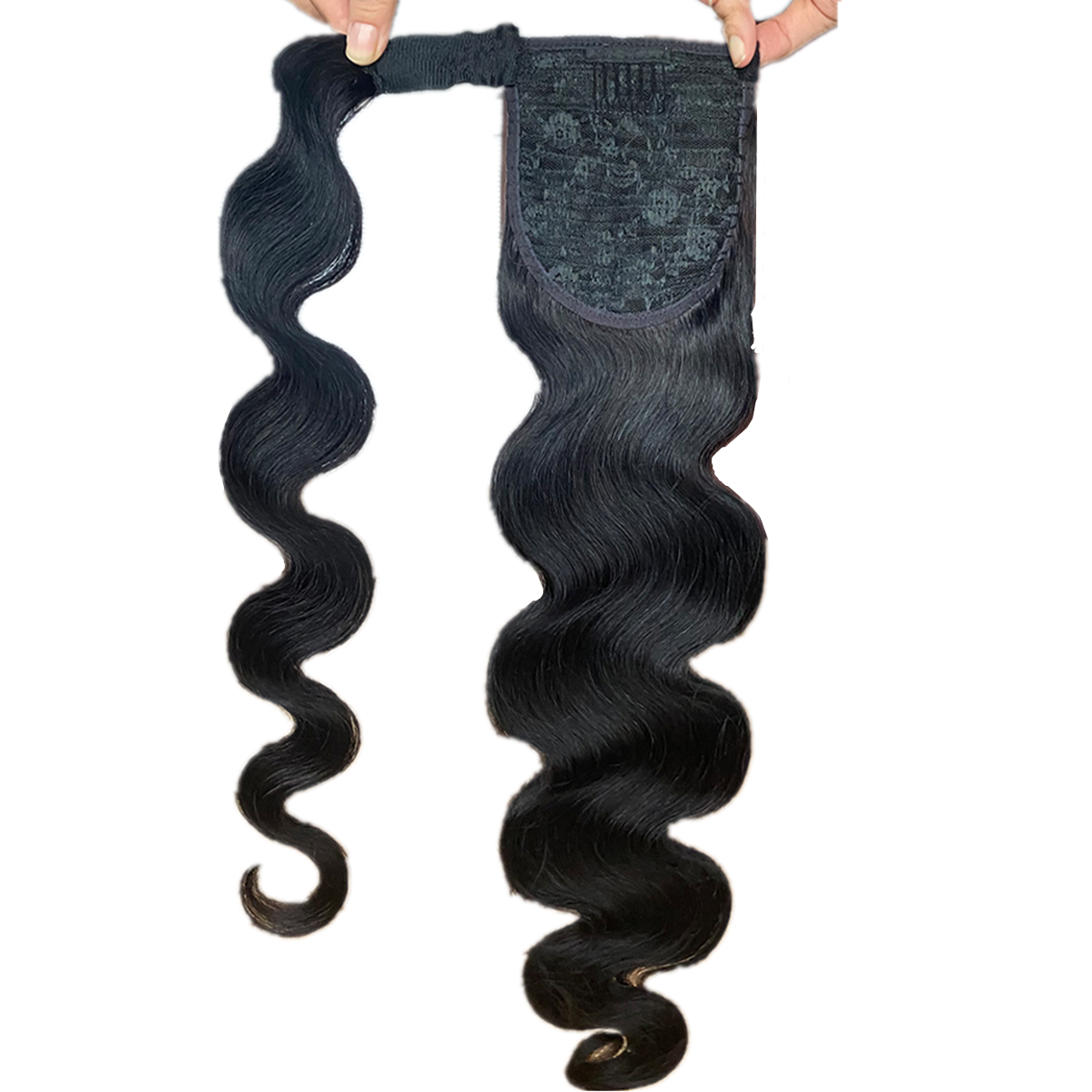 Hot Selling Natural Color Malysian Hair Body Wave Raw Virgin Human Hair Drawstring Ponytail