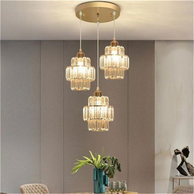 Fashion Modern Dining Room Hotel High Ceilings Glass Creative Led Nordic Noodle Chandelier