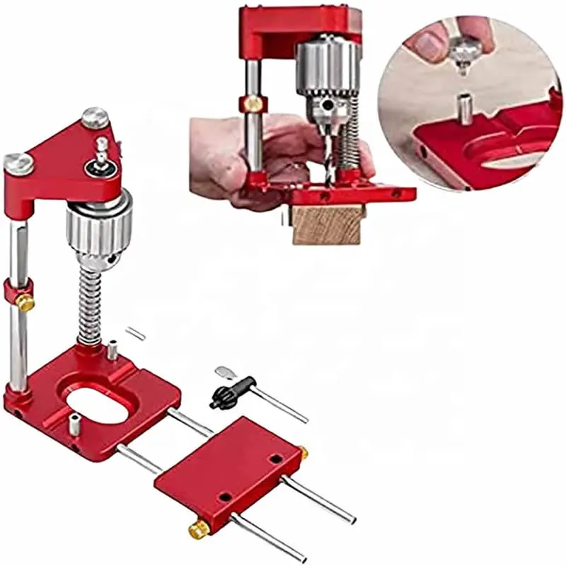 3-in-1 Woodworking Doweling Jig Kit Adjustable Drilling Guide Puncher Locator Carpentry Tools drilling jig guide