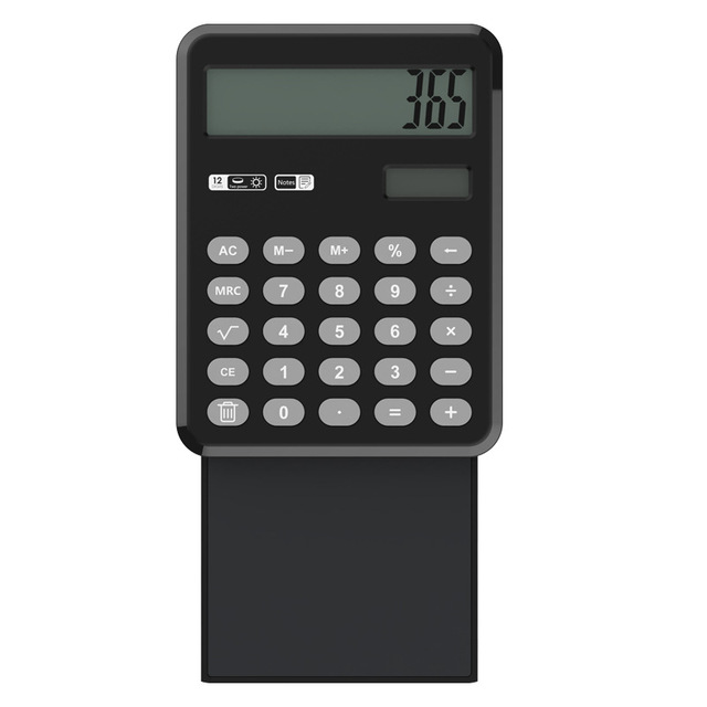 2021 Handwriting Board Calculator Pull-out 12-digit Solar Calculator Dual Power Supply Compact Portable Large-screen Calculator