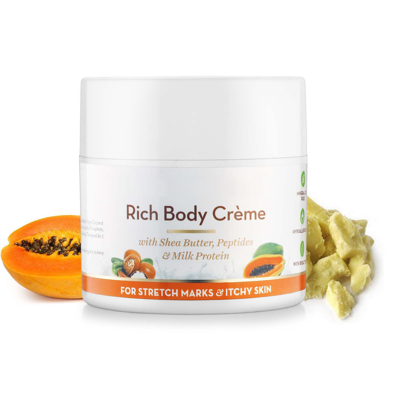 Herbal Vegan Stretch Mark Cream for Belly Massage Deeply Hydrates Anti Stretch Marks Anti Scars and Anti-stripe
