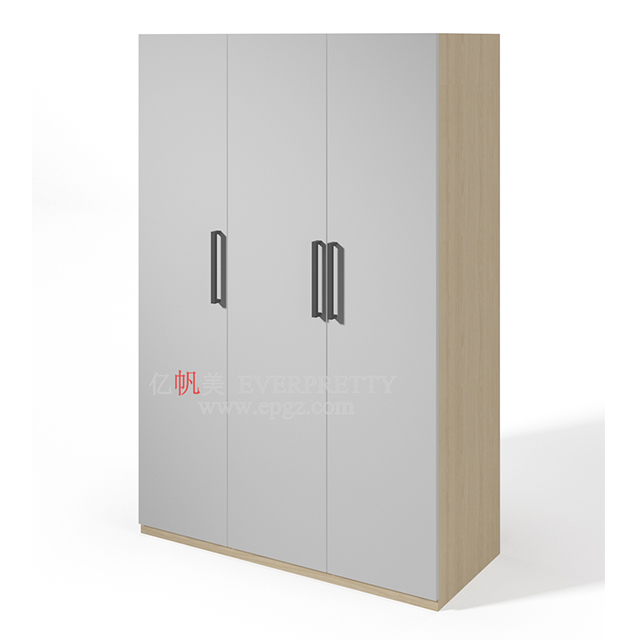 School Dormitory Furniture Environmental Friendly Three Doors Wardrobe for Students