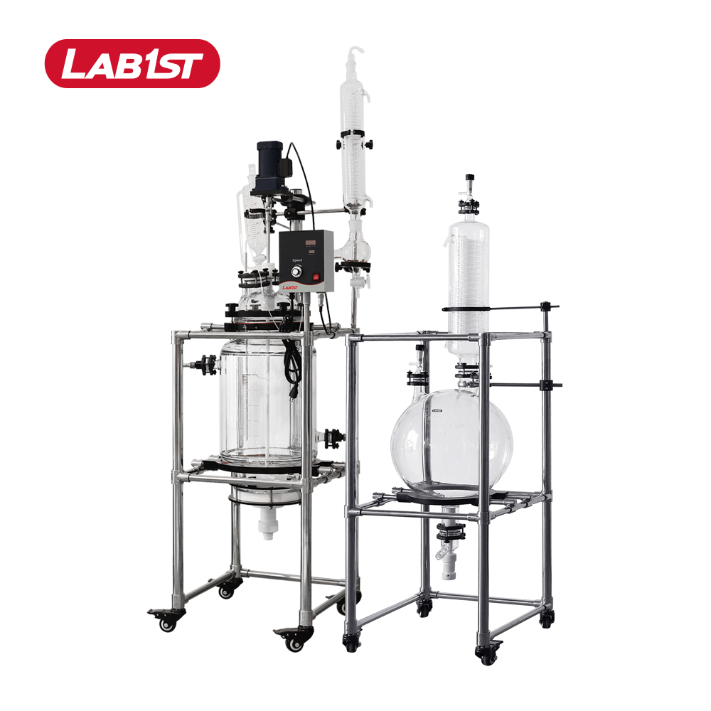 Lab1st, реактор из смешанного стекла с покрытием, 50 л, 20 л, с фильтрующей пластиной