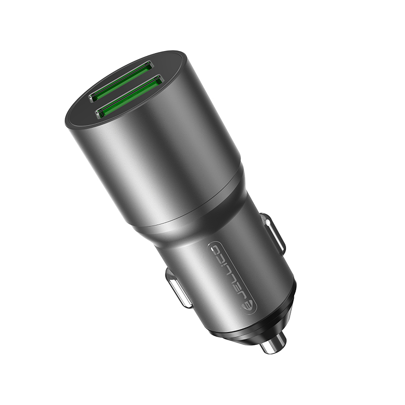 Автомобильное зарядное устройство USB, быстрая зарядка qc3.0, зарядное устройство для мобильного телефона, 2 порта USB, быстрое автомобильное зарядное устройство