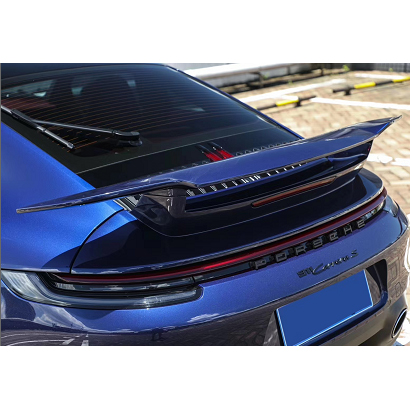 Стильный спойлер для багажника из углеродного волокна SD для Porsche 992 911