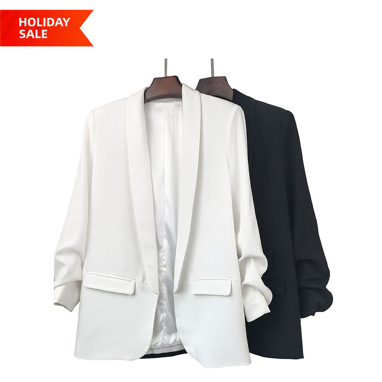2021 Latest Fashion S-2XL 100% Polyester Outerwear OL Office Lady Women Blazer